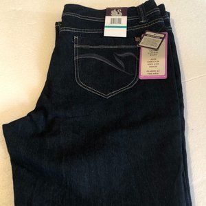 NWT Gloria Vanderbilt Mid Rise Flare jeans Size 16 Front Button/Zipper